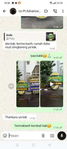 Testimonial Papan Bunga Pernikahan cicalengka wetan