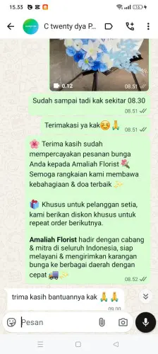 Testimonial Standing Flower cicalengka wetan