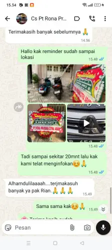 Testimonial Papan Bunga cicalengka wetan